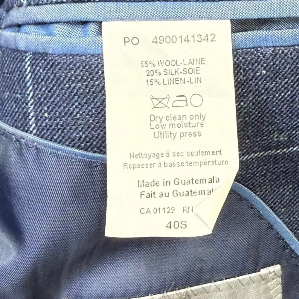 Michael Kors Men's Classic-Fit Sport Coats, denim blue 40S $375